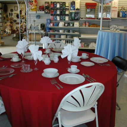 Party & EventTables and chairs setup on display inside of Total True Value.