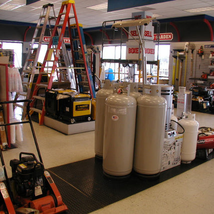 ContractorContractor supplies on display inside of Total True Value.