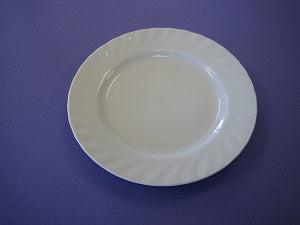 6 White China Bread and Butter Plate