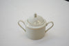 Sugar Bowl Ivory with Gold Rim