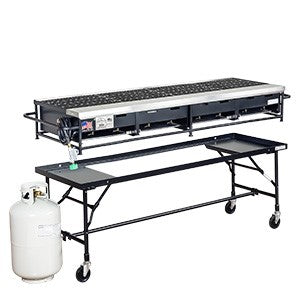 72 Propane BBQ GRill With Folding Cart