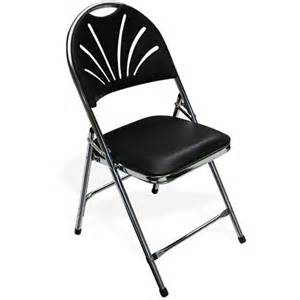 Indoor Folding Padded Chair White or Black