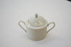 Sugar Bowl Ivory with Gold Rim