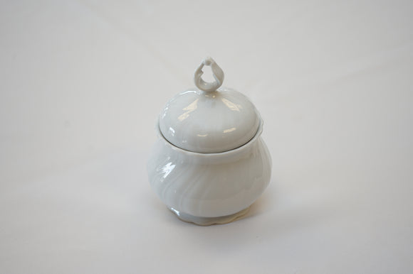 Sugar Bowl White China