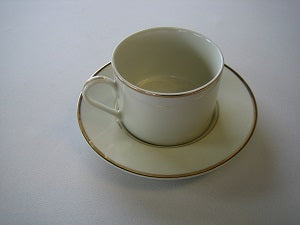 Ivory Saucer with Gold Band for Tea/Coffee Cup